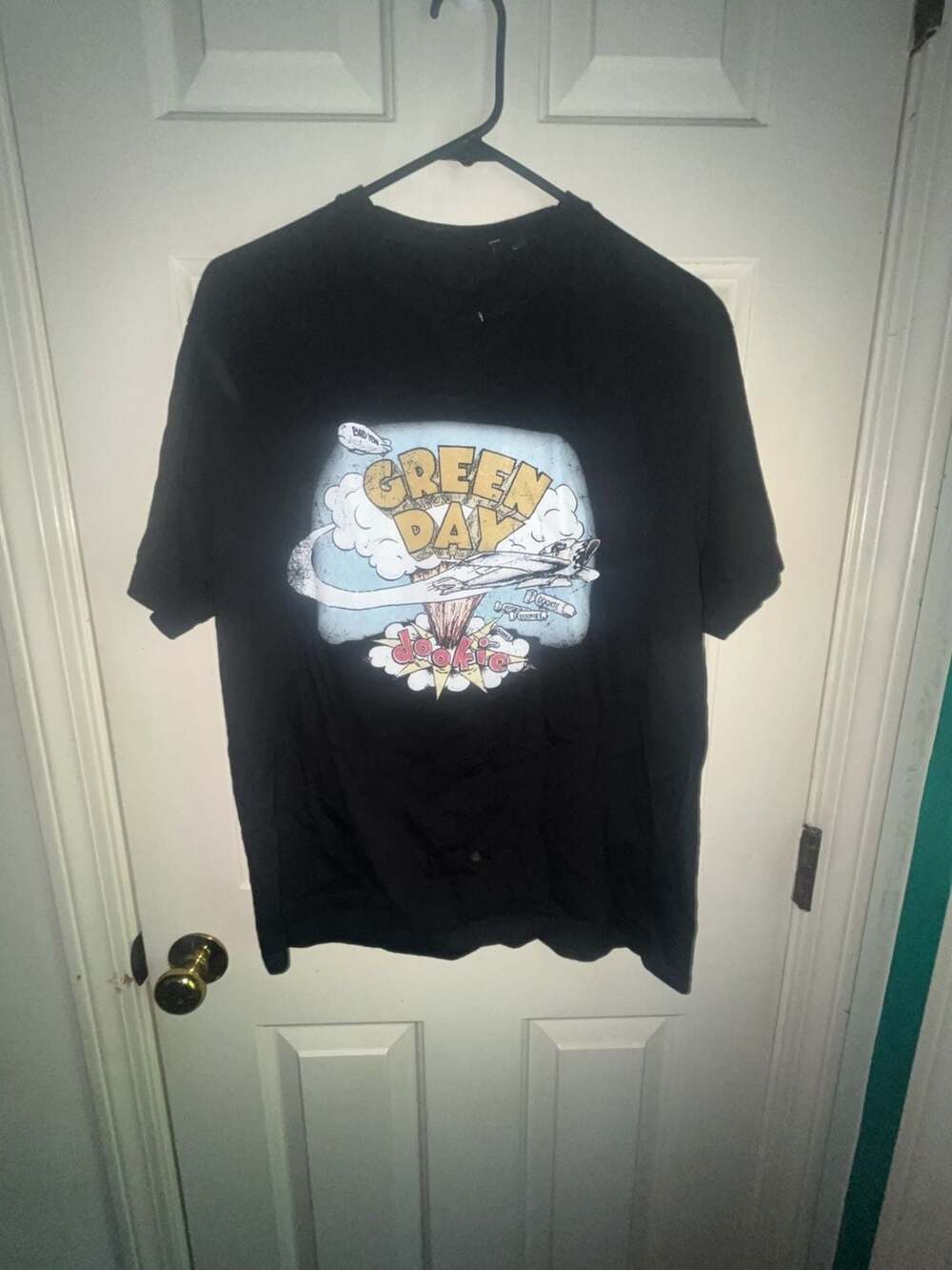 Green Day Dookie Album Art Graphic Men's Black T-Shirt